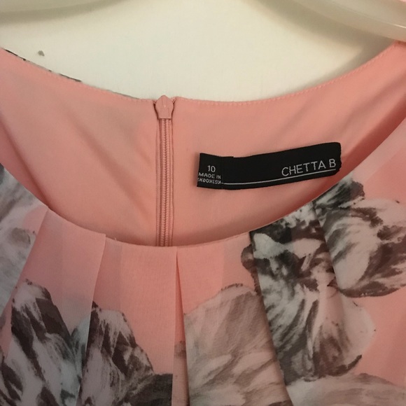 NWT Floral chiffon dress, size 10 - Picture 4 of 5